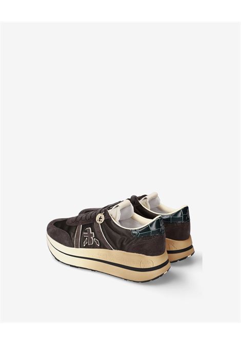 Premiata Bethcoin 8505 Sneaker in Vintage Grey Leather Women's PREMIATA |  | BETHCOIN VAR8505